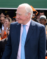 Ming Campbell with activists in Ealing Southall (photo: Andy Mayer)